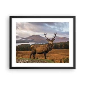 Poster în ramă neagră - Măreția naturii - 50x40 cm