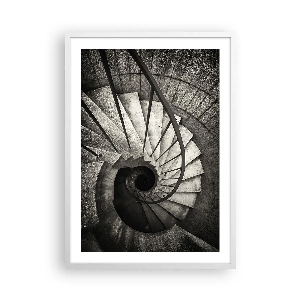 Poster în ramă albă - În sus și în jos - 50x70 cm