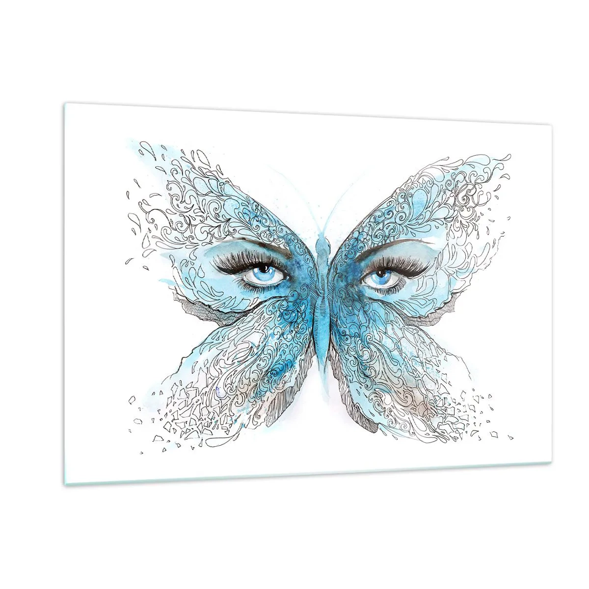 Tablou pe sticlă - Polyommatus eros - 120x80 cm