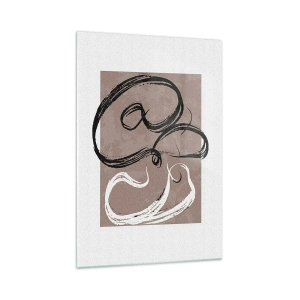 Tablou pe sticlă - Compoziția - căutarea plenitudinii - 70x100 cm