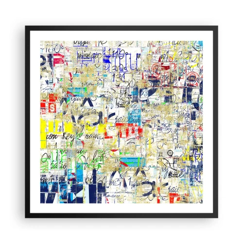 Poster în ramă neagră - Pur și simplu plăcut pentru ochi - 60x60 cm