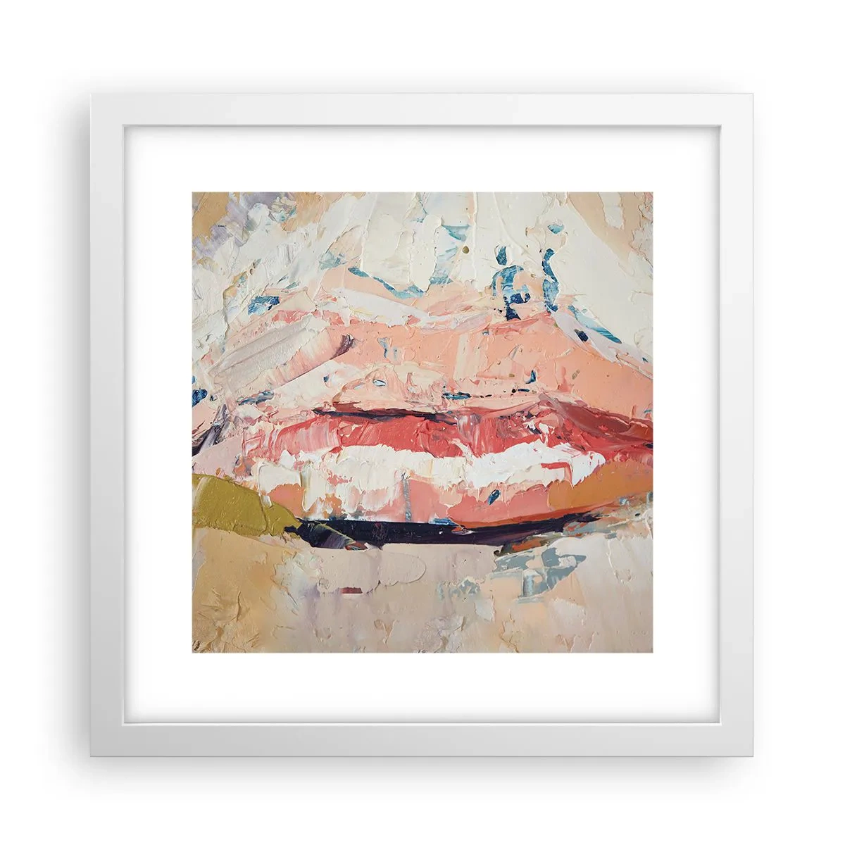 Poster în ramă albă - Trezește simțurile - 30x30 cm