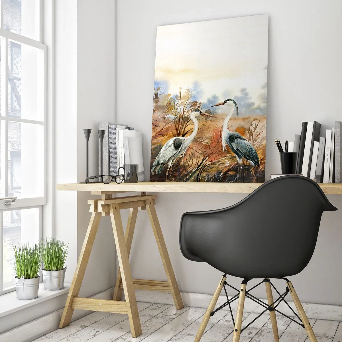 Tablou pe sticlă - Încotro în toamnă? - 50x70 cm