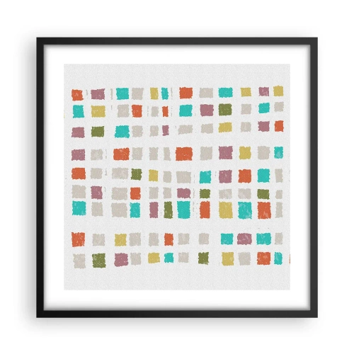 Poster în ramă neagră - Joc necunoscut - 50x50 cm