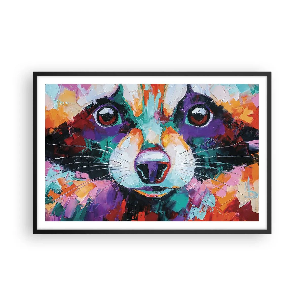 Poster în ramă neagră - Doar emoții bune - 91x61 cm