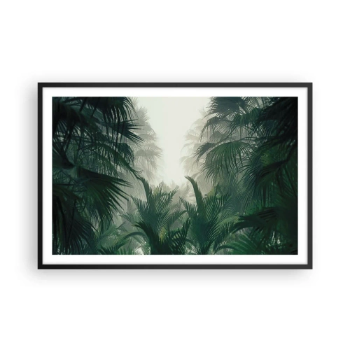 Poster în ramă neagră - Mister tropical - 91x61 cm
