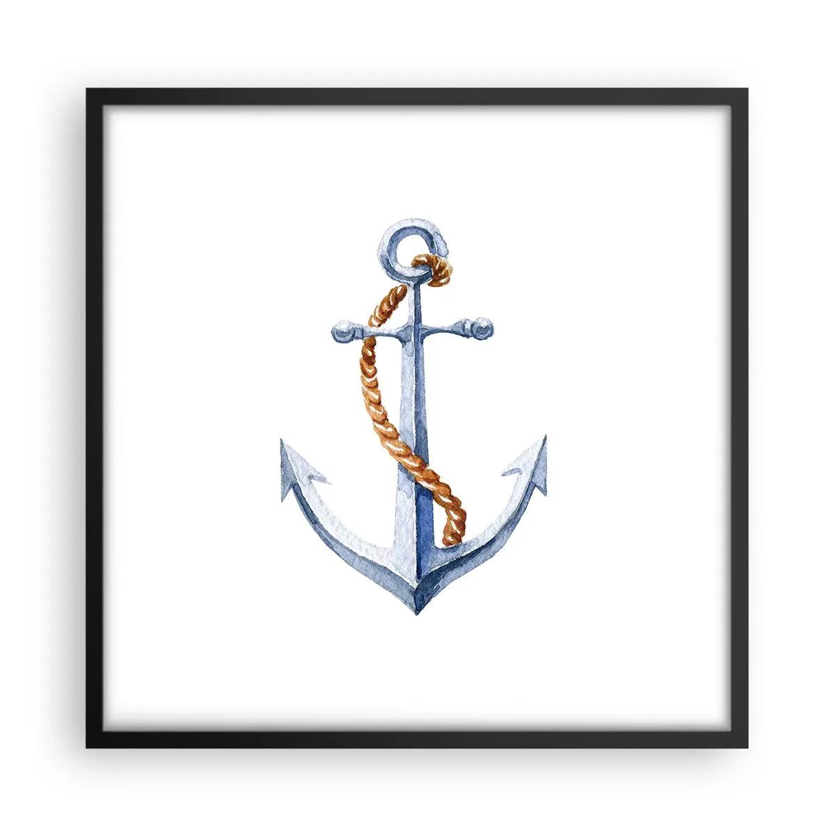Poster în ramă neagră - Ahoy aventura! - 50x50 cm