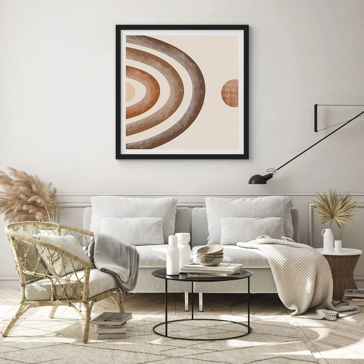 Poster în ramă neagră - Într-o galaxie îndepărtată - 40x40 cm