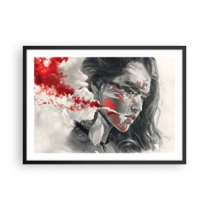 Poster în ramă neagră - În aburul absurdului - 70x50 cm