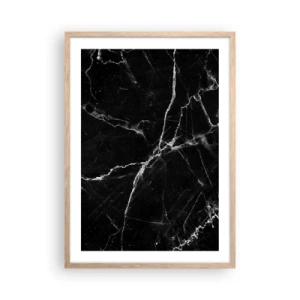 Poster în ramă de stejar deschis - Viața secretă a unei pietre - 50x70 cm