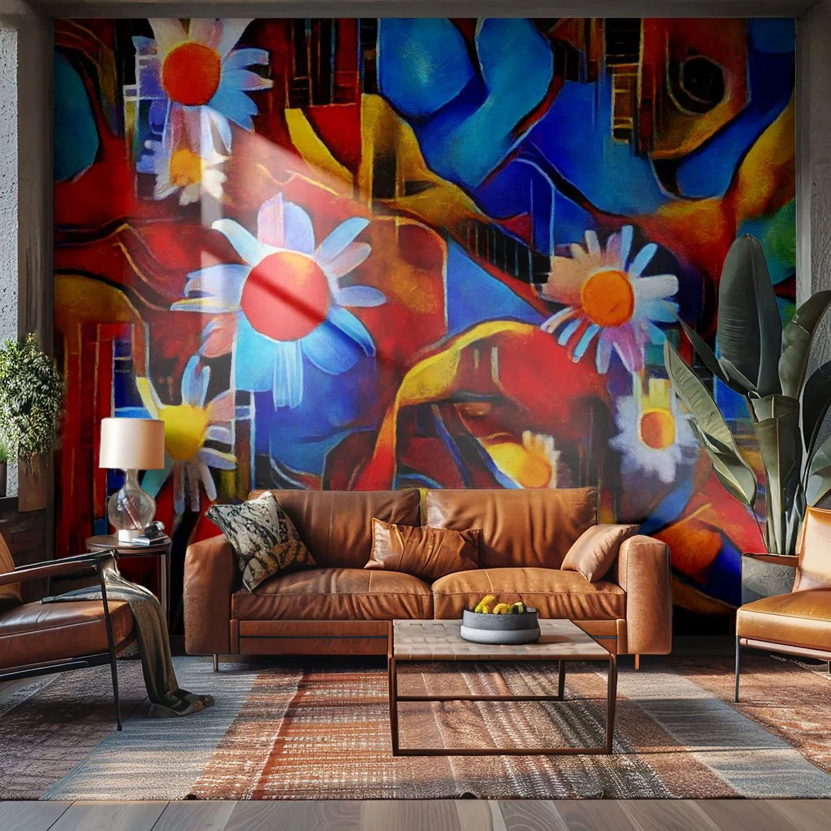 Tapet Autoadeziv Deluxe Sticker - Culorile vieții - Abstracția, Cubism, Bucată - 500x350 cm