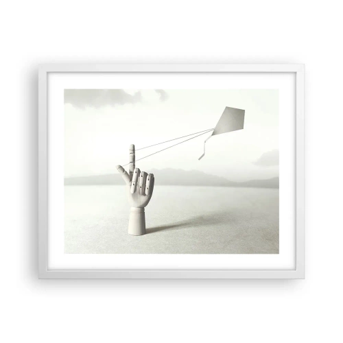 Poster în ramă albă - Încercare de forță - 50x40 cm