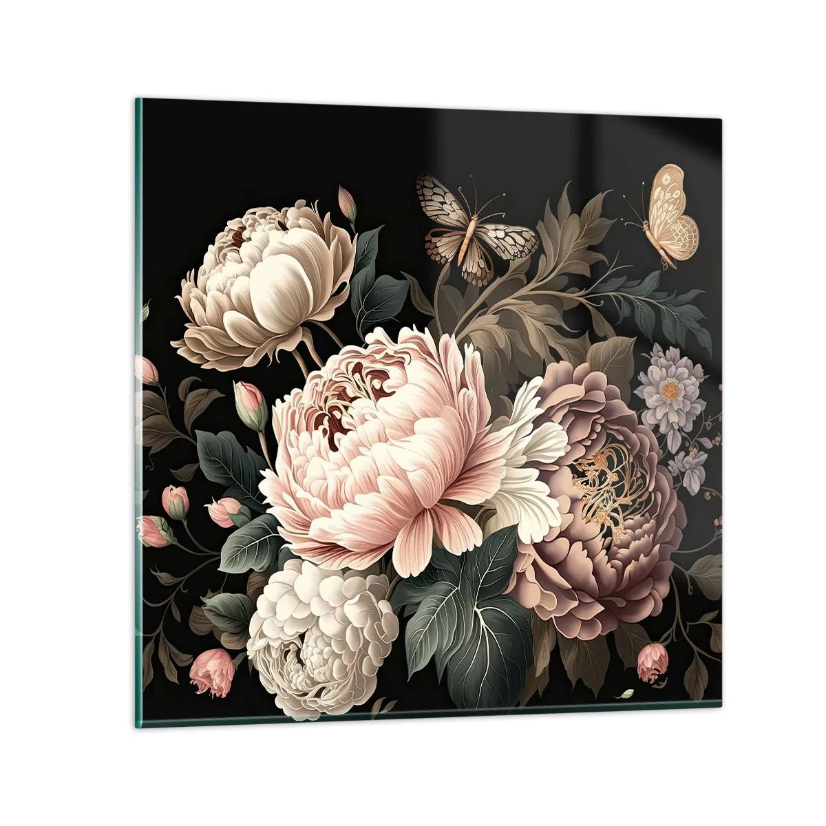 Tablou pe sticlă - În stil baroc - 30x30 cm