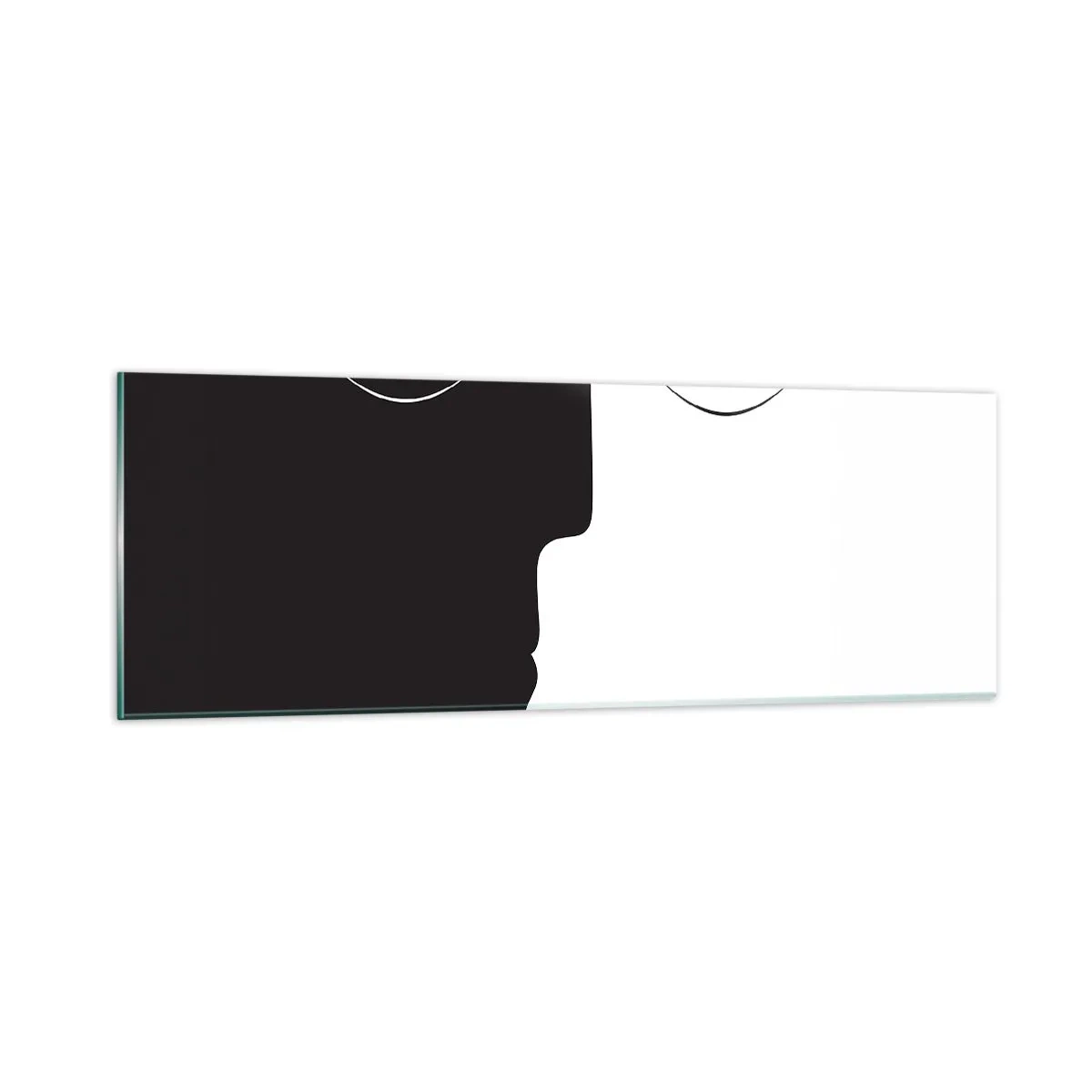 Tablou pe sticlă - Unitatea contrariilor - 90x30 cm