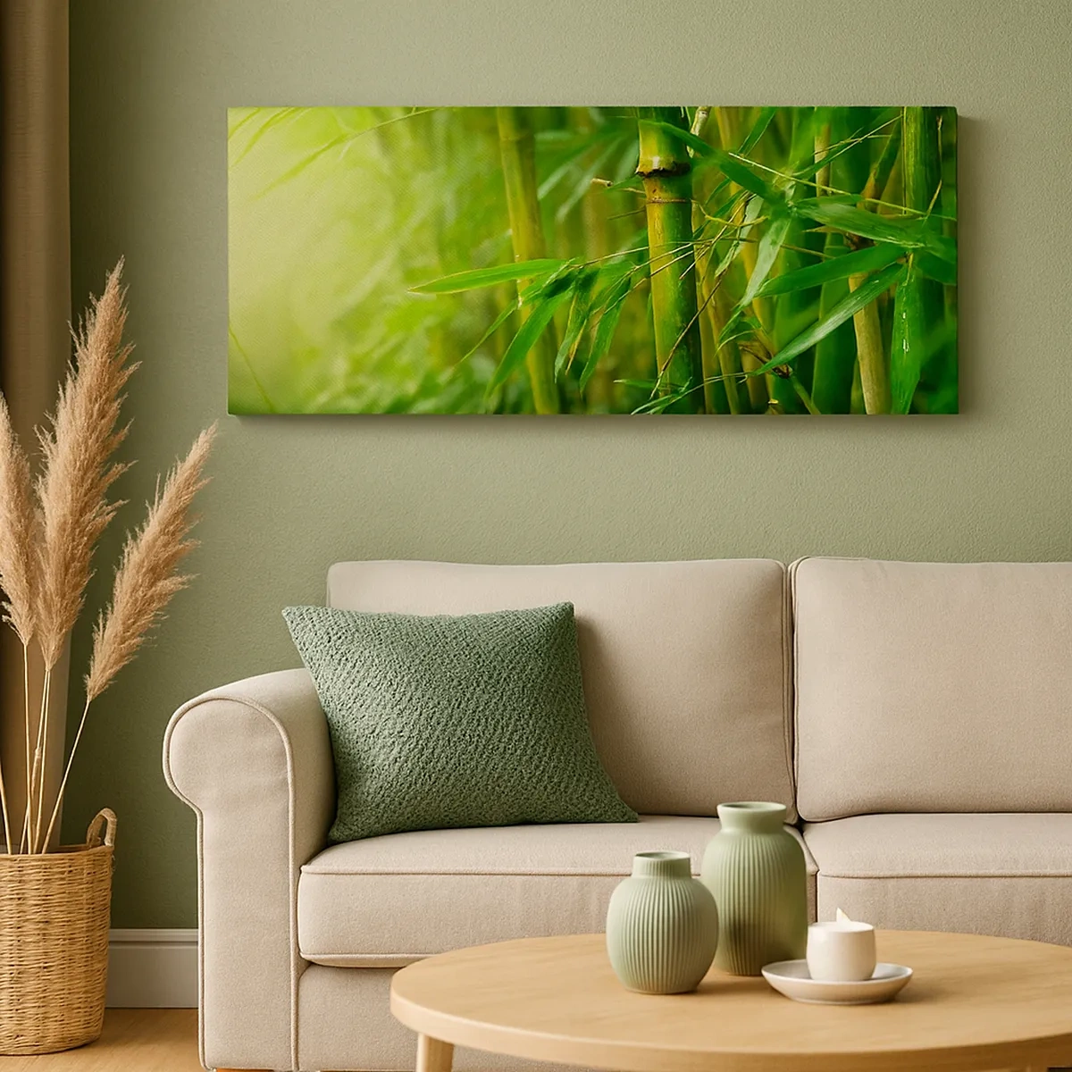 Tablou pe pânză - Cunoașteți verdeața în sine - 30x30 cm