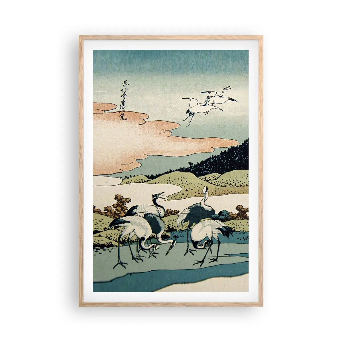 Poster în ramă de stejar deschis - În mod japonez - 61x91 cm