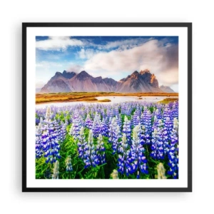 Poster în ramă neagră - Putere și severitate alături de blândețe - 60x60 cm