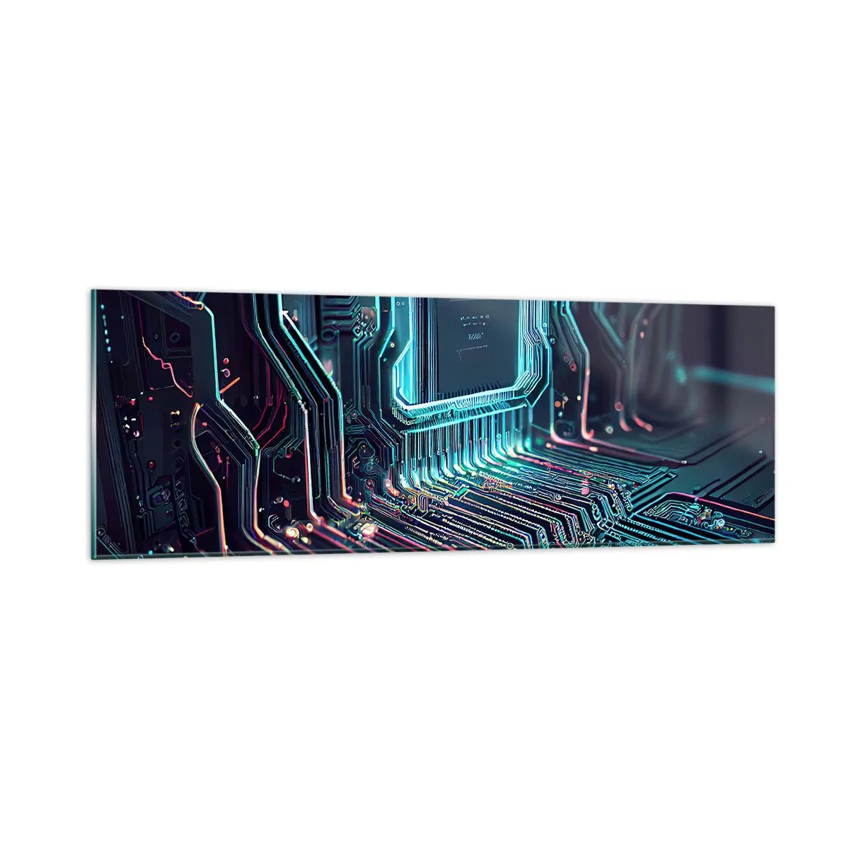 Tablou pe sticlă - Iată la ce mă gândesc... - 90x30 cm