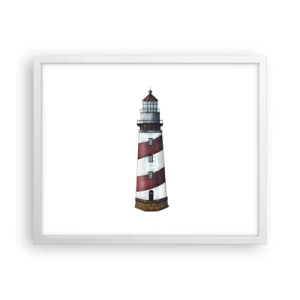 Poster în ramă albă - Întotdeauna de veghe - 50x40 cm