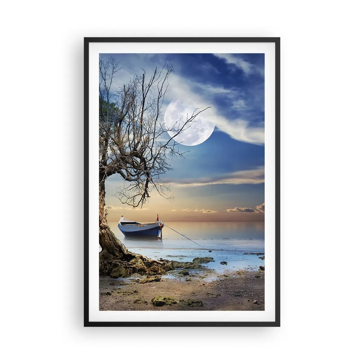 Poster în ramă neagră - Este acesta sfârșitul sau începutul? - 61x91 cm