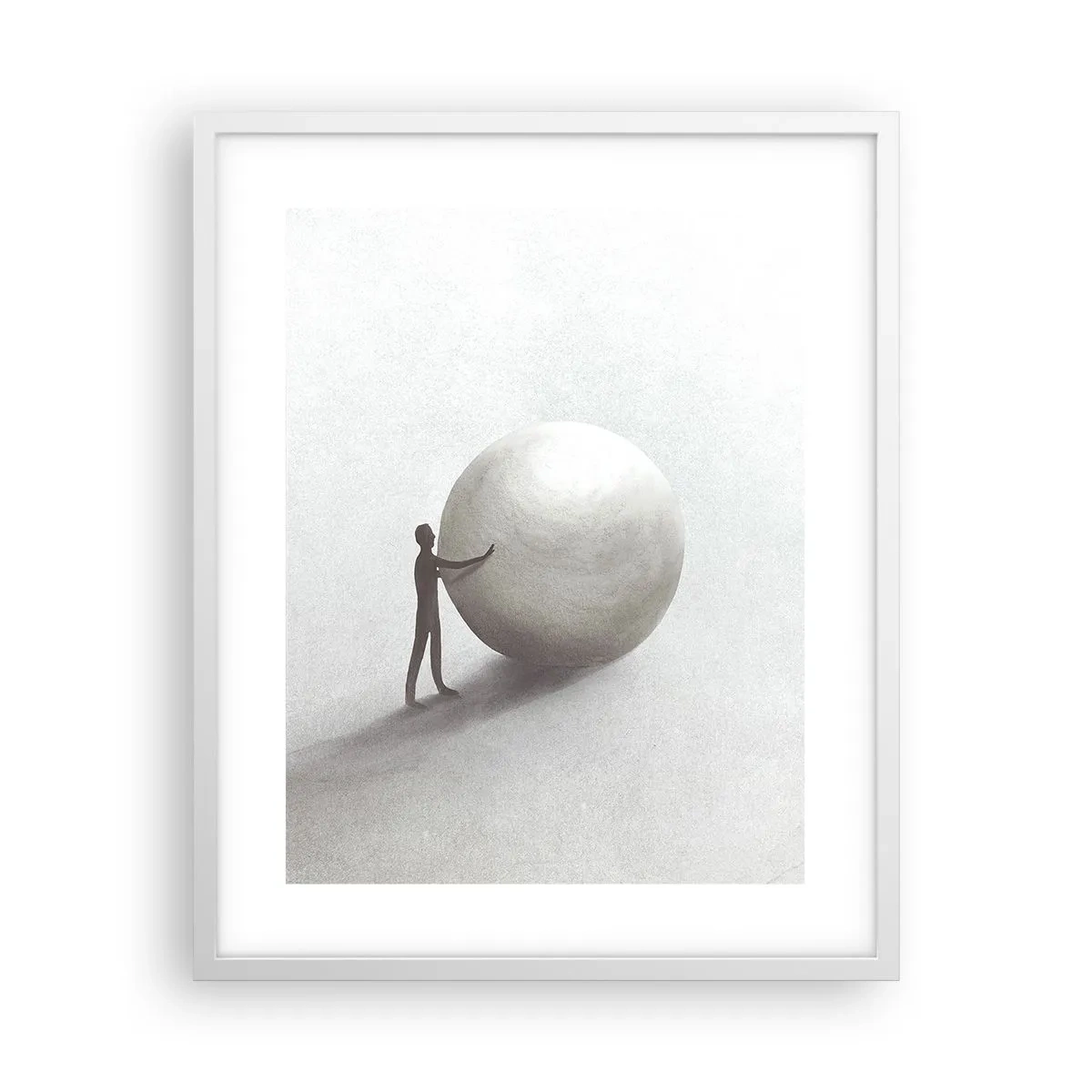 Poster în ramă albă - Jocul vieții - 40x50 cm