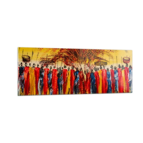 Tablou pe sticlă - Acolo, acolo, acolo, acolo se duc - 140x50 cm