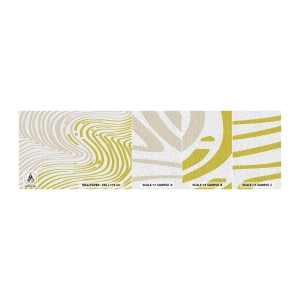 Mostră tapet autocolant Deluxe Sticker - Compoziție cu cambrare ușoară - Minimalism, Bucată, Luminos - 100x30 cm