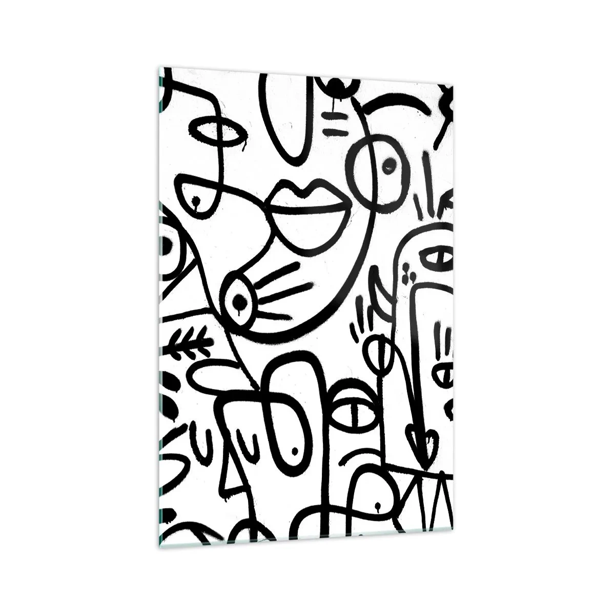 Tablou pe sticlă - Chipuri și miraje - 70x100 cm