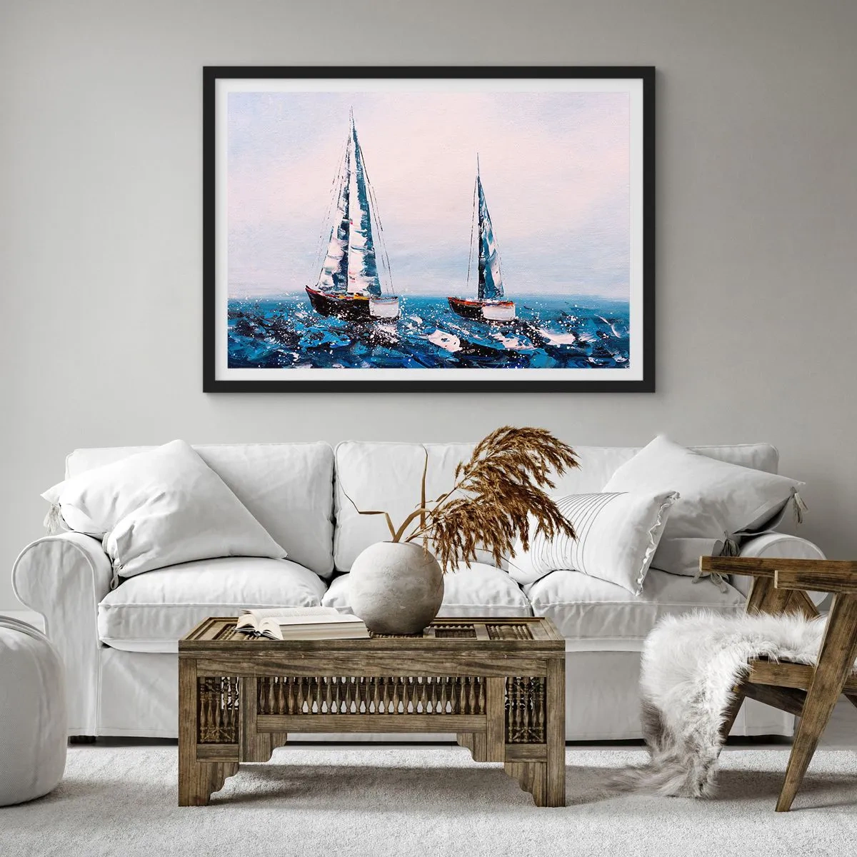 Poster în ramă neagră - Frăția vântului - 70x50 cm