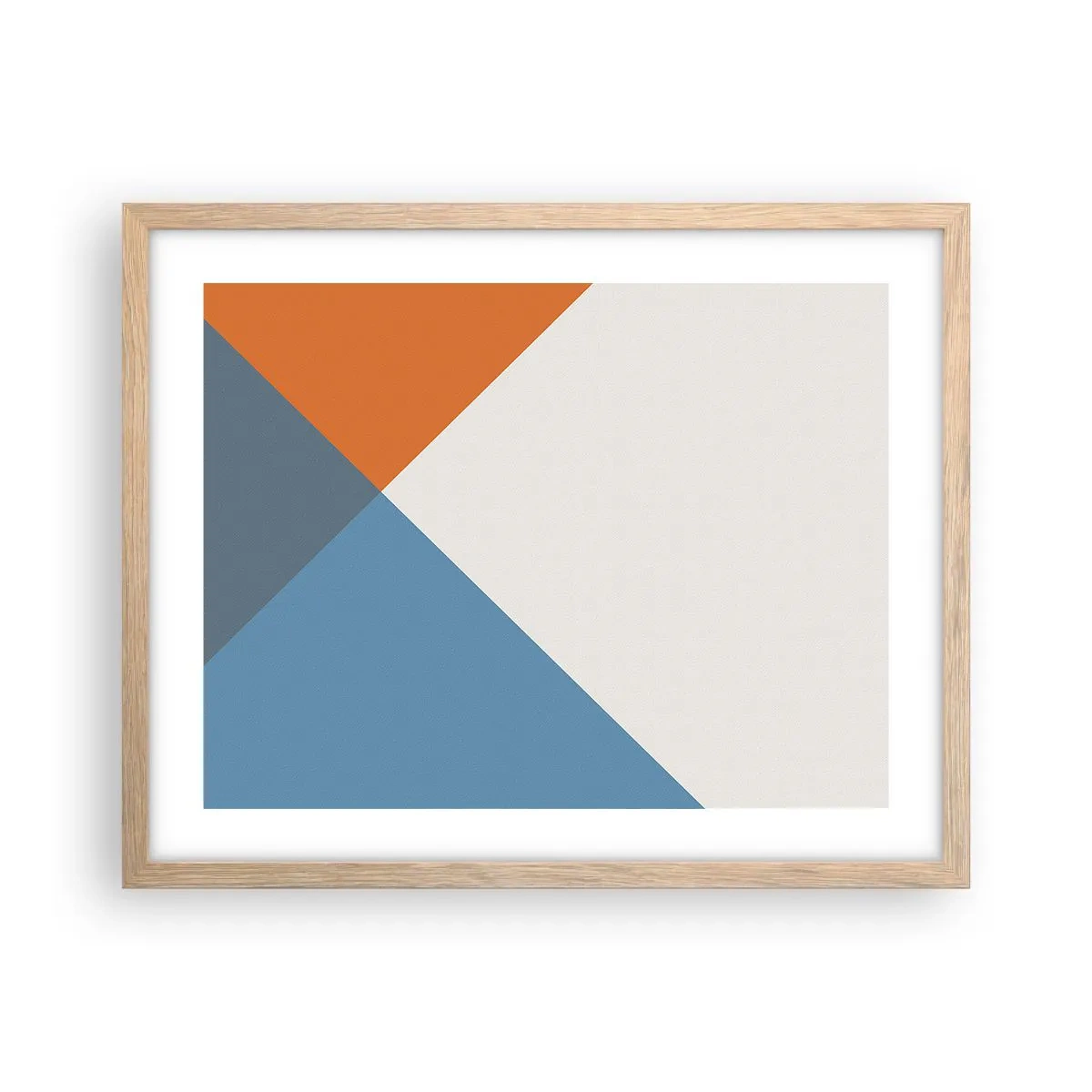 Poster în ramă de stejar deschis - La un unghi drept - 50x40 cm