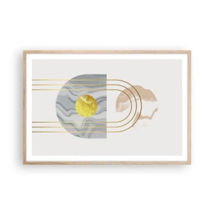 Poster în ramă de stejar deschis - Lumină și strălucire - 91x61 cm