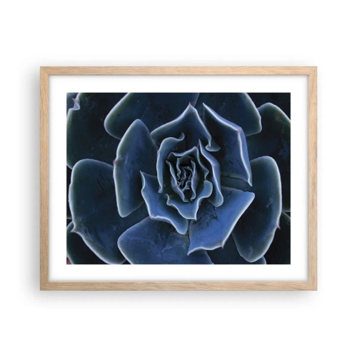Poster în ramă de stejar deschis - Floare de deșert - 50x40 cm
