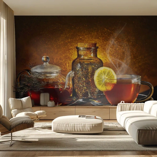 Fototapetă personalizată Premium Canvas - În stilul maeștrilor olandezi - Gastronomie, Ceai, Ceaşcă de ceai