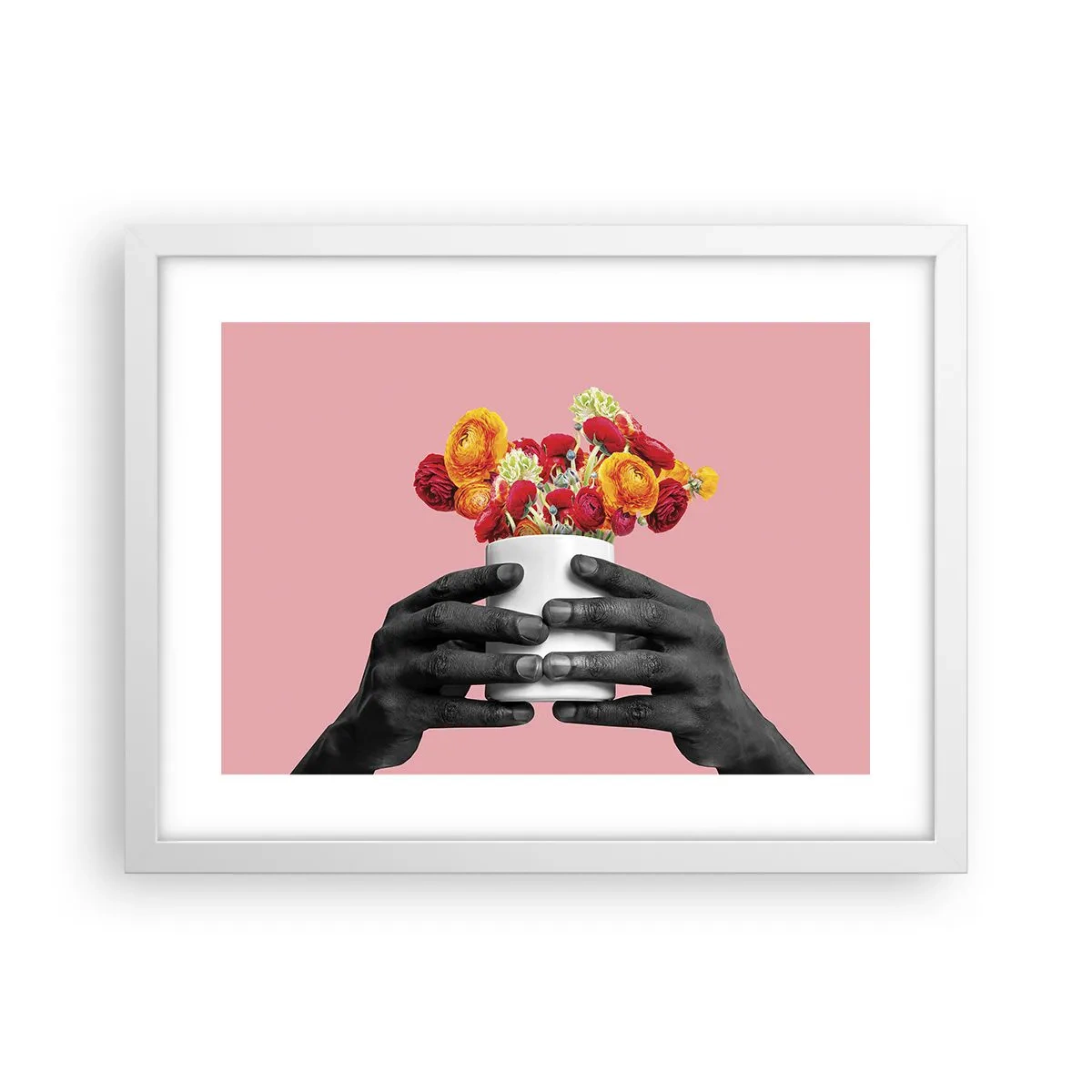 Poster în ramă albă - Apoteoza vieții - 40x30 cm