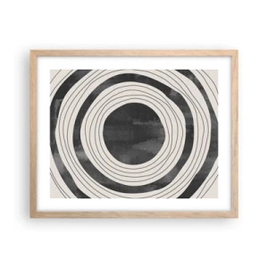 Poster în ramă de stejar deschis - Direct la subiect - 50x40 cm