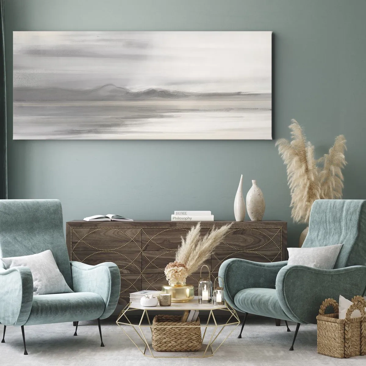 Tablou pe pânză - Gândul îndepărtat - 100x40 cm