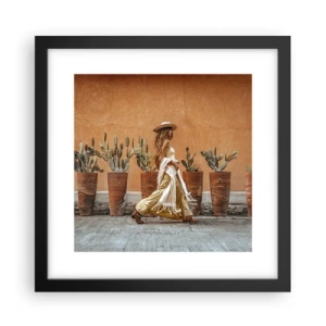 Poster în ramă neagră - În stilul hippie - 30x30 cm