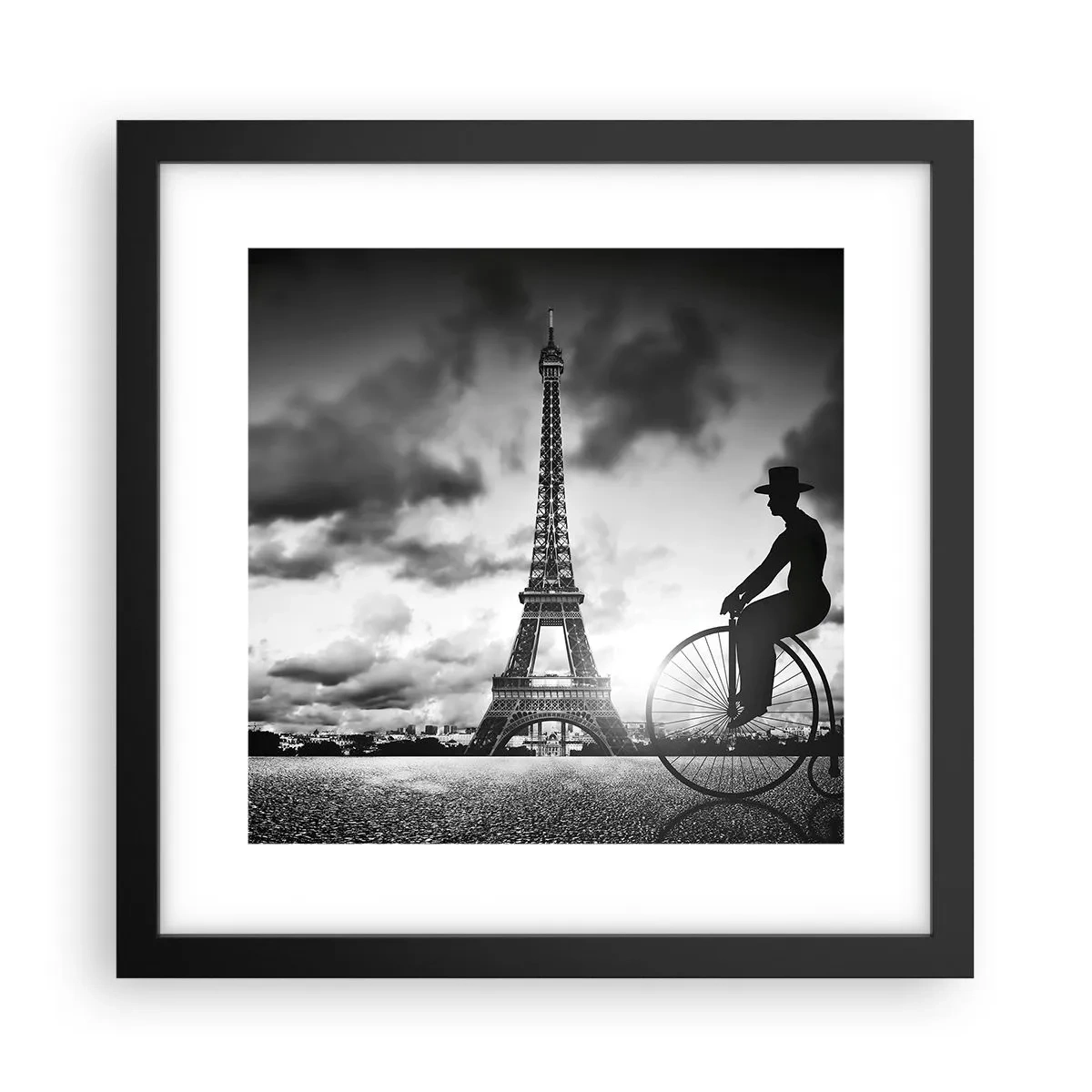Poster în ramă neagră - Dorul de Belle Epoque - 30x30 cm