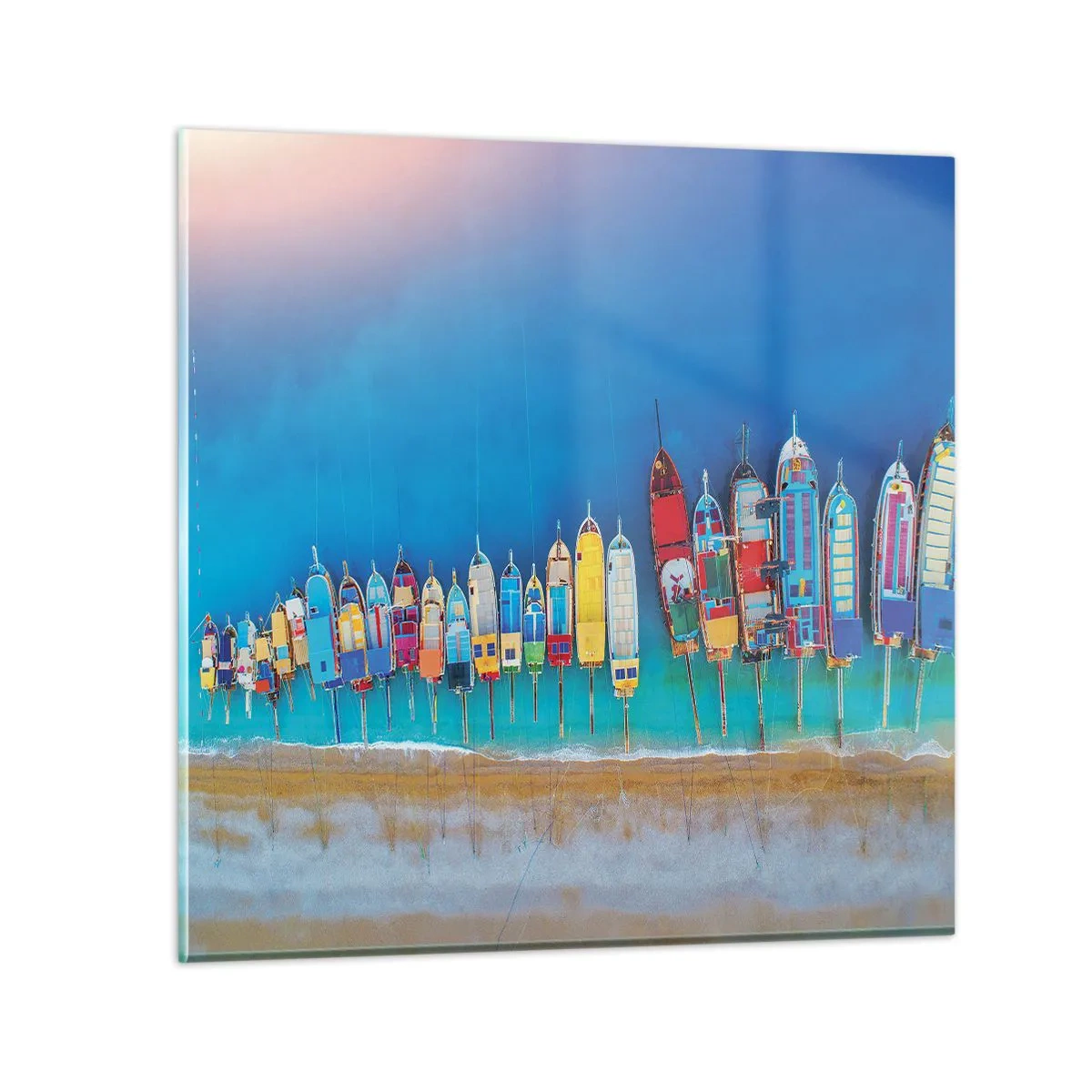 Tablou pe sticlă - Din perspectiva unei păsări - 70x70 cm