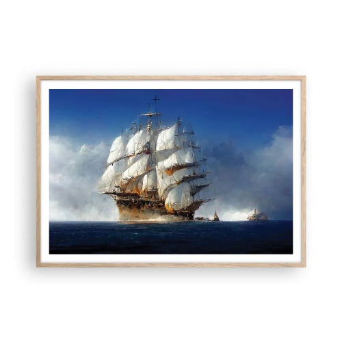 Poster în ramă de stejar deschis - The great glory! - 100x70 cm