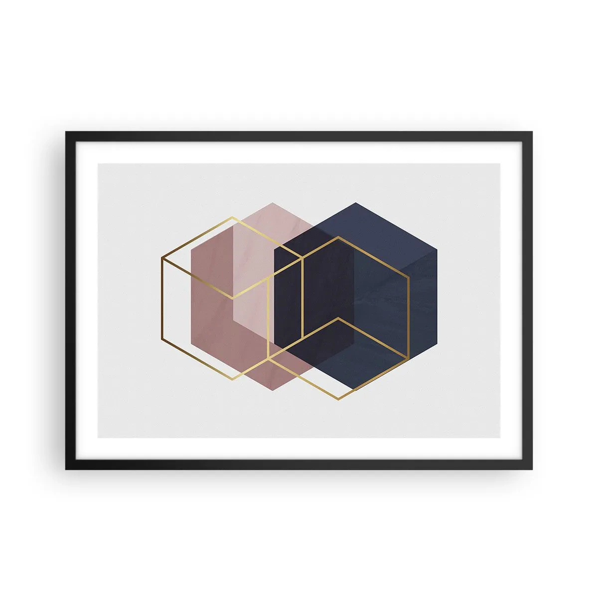 Poster în ramă neagră - Puterea simplității - 70x50 cm