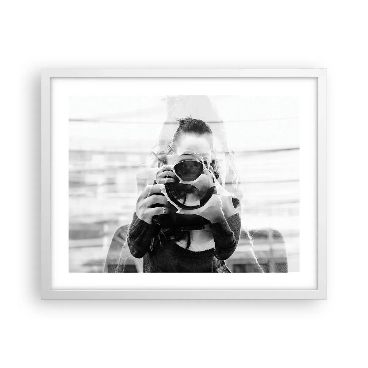 Poster în ramă albă - Creator și material - 50x40 cm