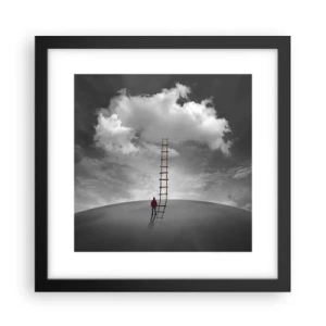 Poster în ramă neagră - Orice este posibil - 30x30 cm