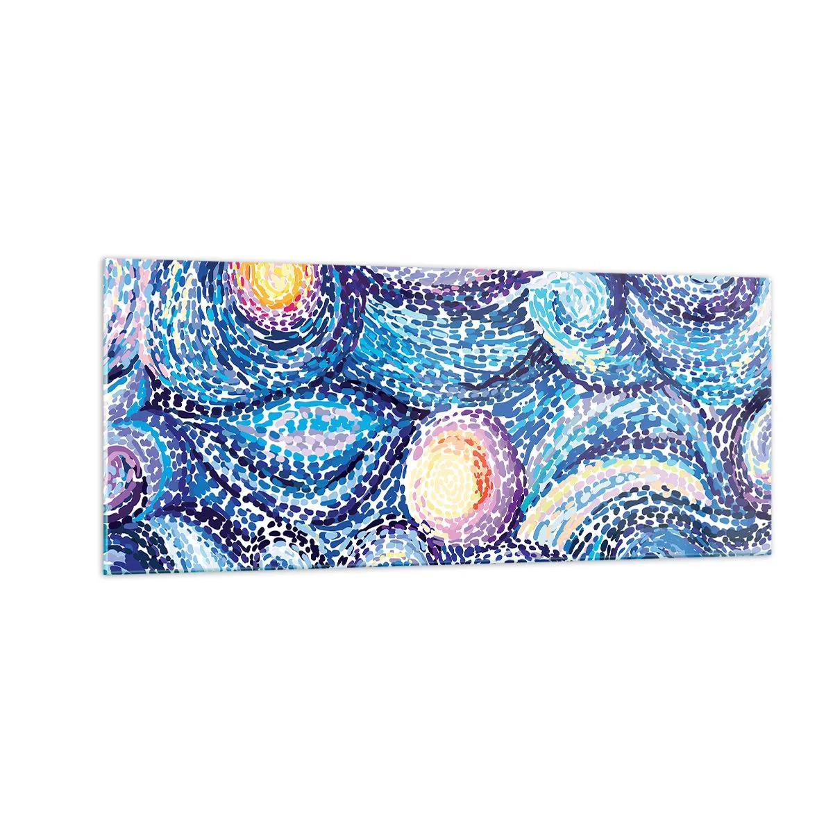 Tablou pe sticlă - Dintr-un tablou de van Gogh - 100x40 cm
