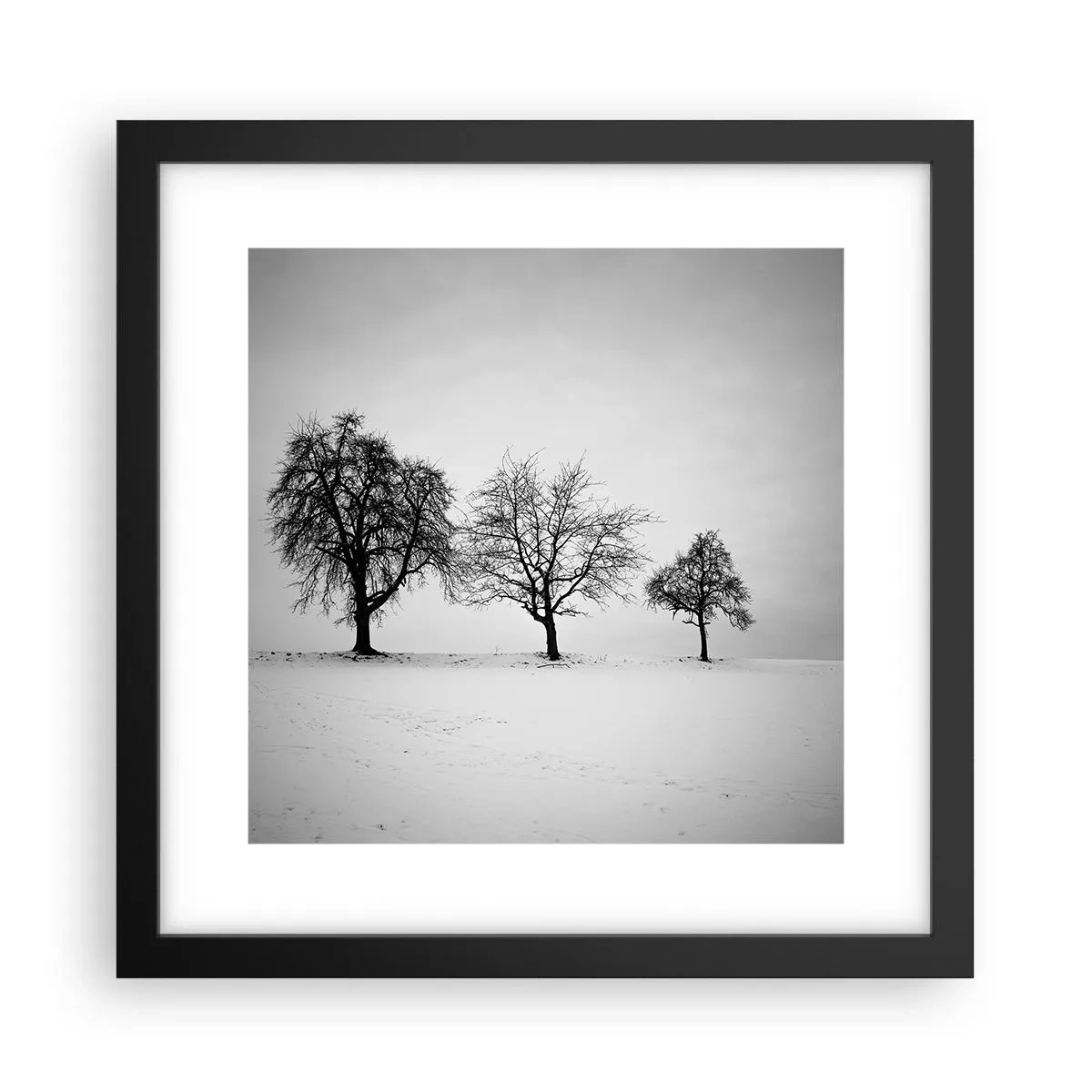 Poster în ramă neagră - La ce visează? - 30x30 cm