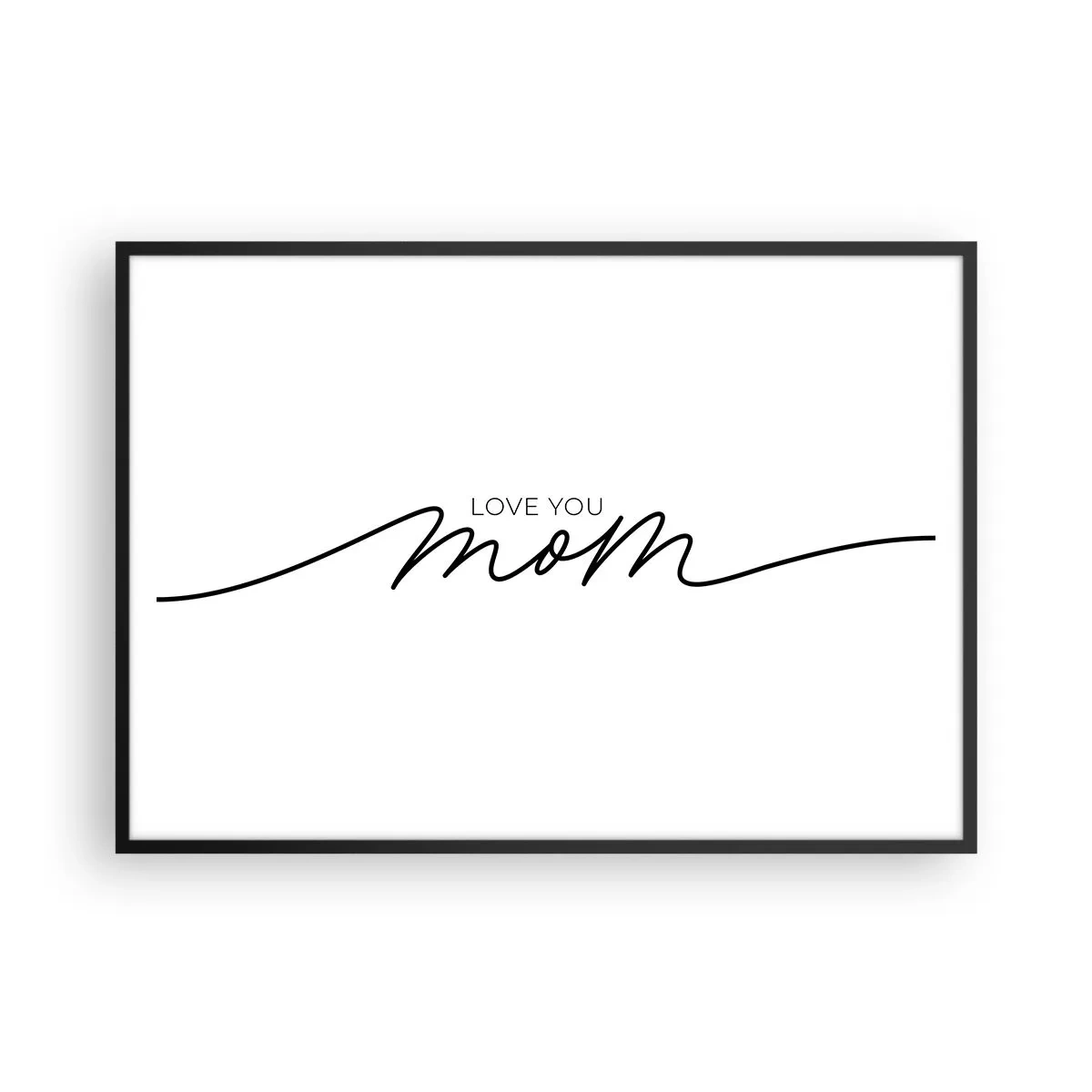 Poster în ramă neagră - Mare emoție - 100x70 cm