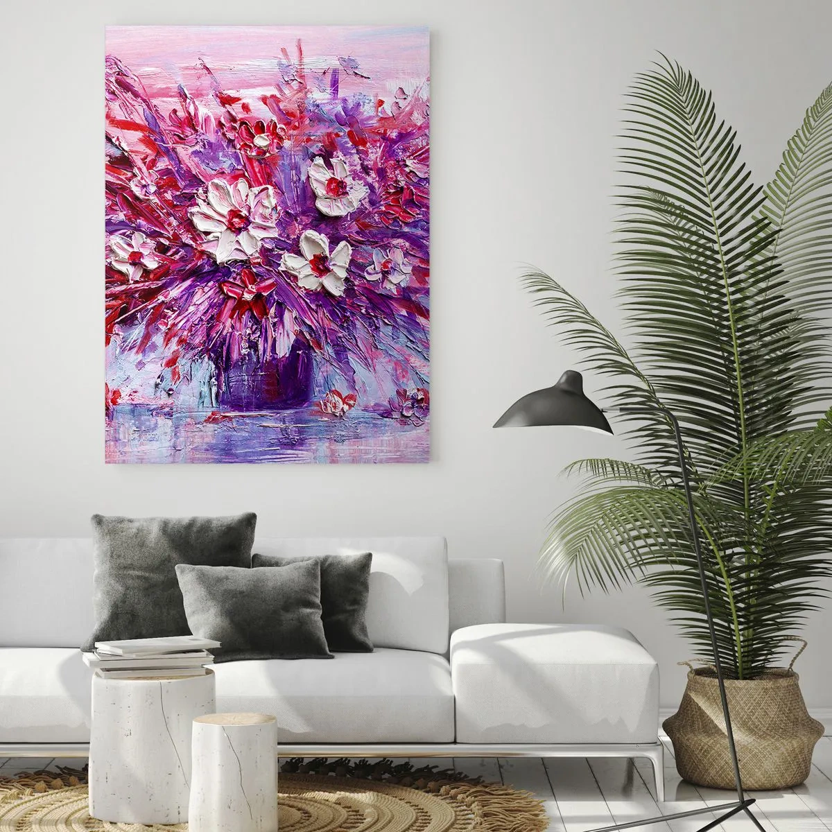 Tablou pe sticlă - Inocență și pasiune - 50x70 cm