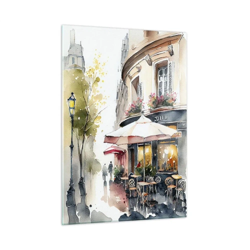 Tablou pe sticlă - Dimineață pariziană - 50x70 cm