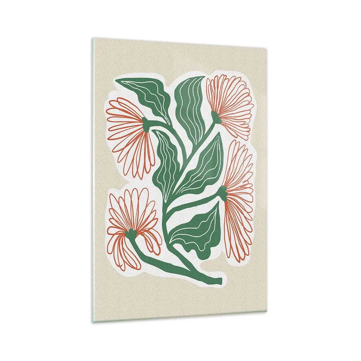 Tablou pe sticlă - Folclor modern - 80x120 cm