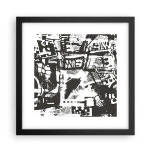 Poster în ramă neagră - Ordine sau haos? - 30x30 cm